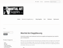 Tablet Screenshot of martialartsupplies.org